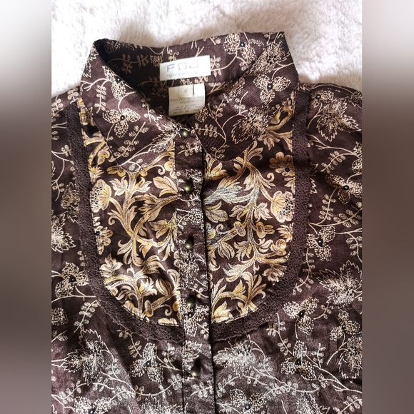 FDJ French Dressing blouse. Size 4 - Picture 4 of 8